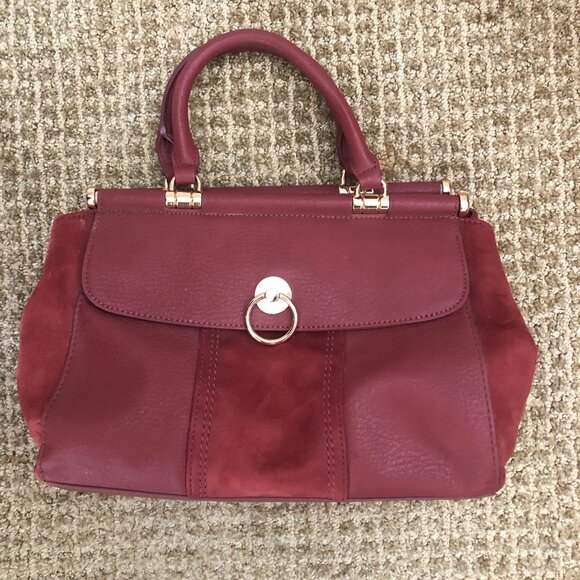 LC Lauren Conrad Handbags - LC Lauren Conrad Burgundy-Red Handbag
